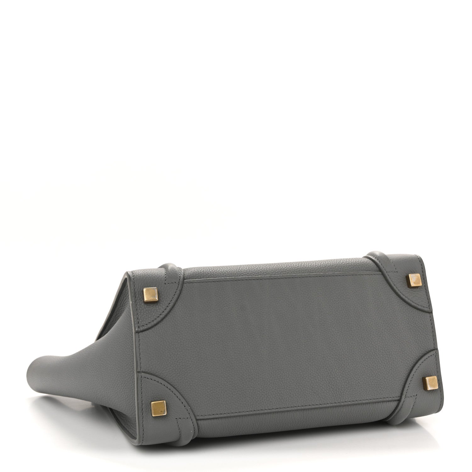 Baby Drummed Calfskin Micro Luggage Kohl
