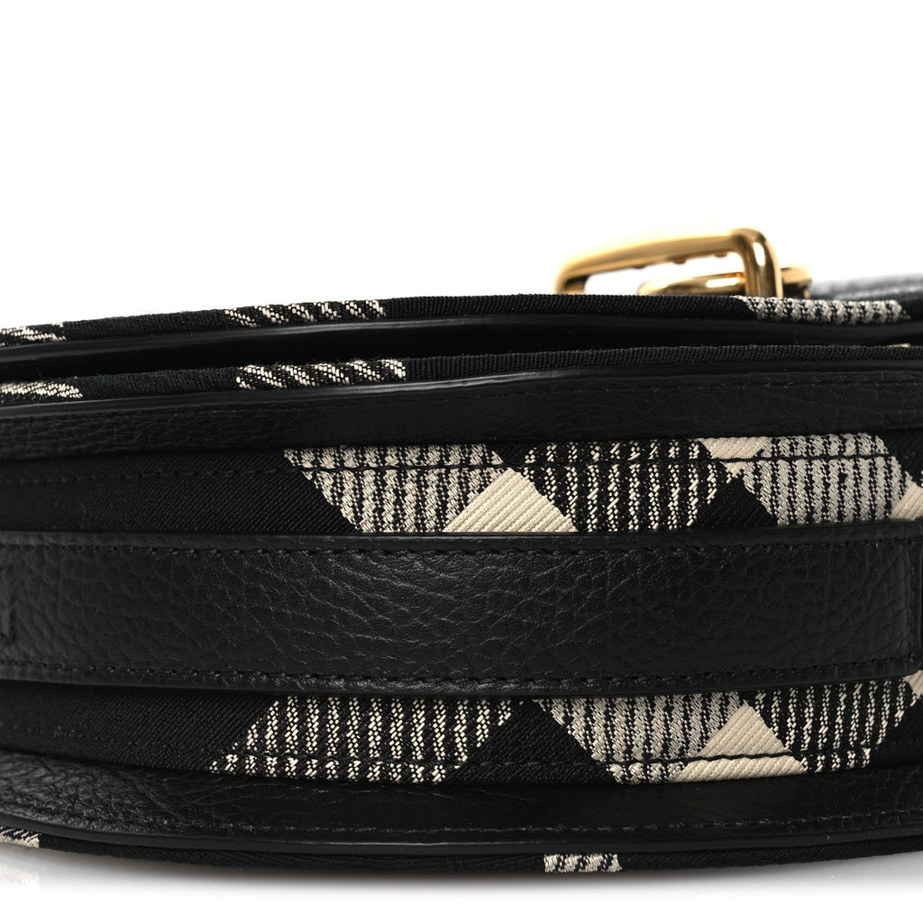 Jacquard Check Rocking Horse Crossbody Black