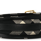 Jacquard Check Rocking Horse Crossbody Black