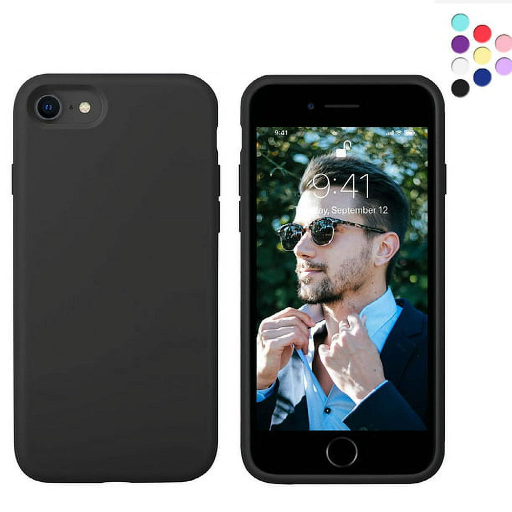 Entronix Case Compatible with iPhone 8/7/SE - Soft-Touch Liquid Silicone