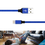 1.7A 10Ft Usb Cable For Ios In Blue