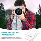 Movo (5 Pack) RC1 Clear Rain Cover for DSLR Camera & Lens up to 18 Long