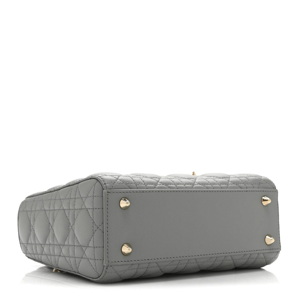 Lambskin Cannage Small My ABCDior Lady Dior Grey