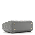 Lambskin Cannage Small My ABCDior Lady Dior Grey