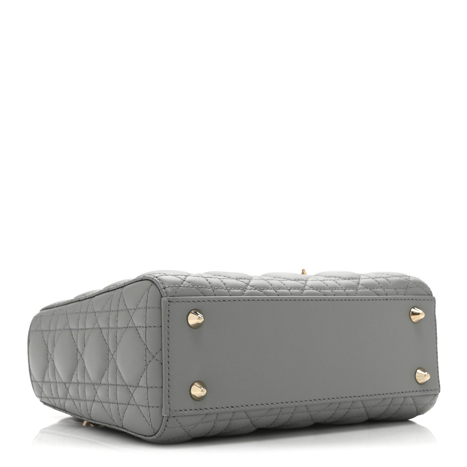 Lambskin Cannage Small My ABCDior Lady Dior Grey
