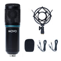 Movo PC-M6 Universal Cardioid Condenser Podcast Microphone with XLR and 3.5mm