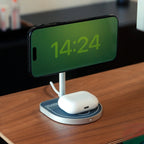 KUXIU 3-Point Power Creative 3-in-1 MagSafe Charging Stand - Gray