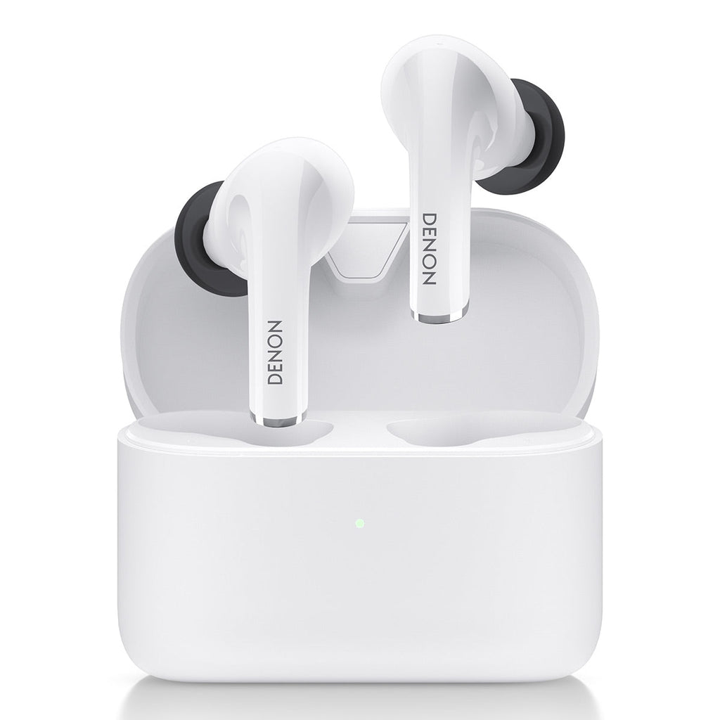 Denon AH-C830NCW True Wireless Earbuds with Active Noise-Cancellation (White)