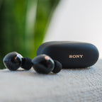 Sony WF-1000XM5 Wireless Noise Cancelling In-Ear Headphone Bundle with gSport Hardshell Case (Black)