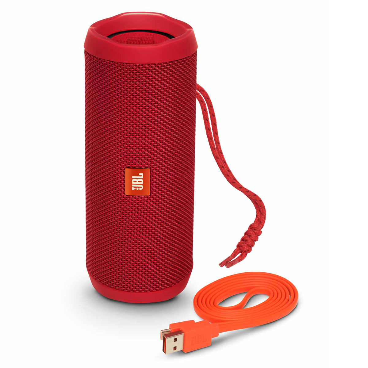 JBL Flip 4 Portable Waterproof Bluetooth Speaker (Red)