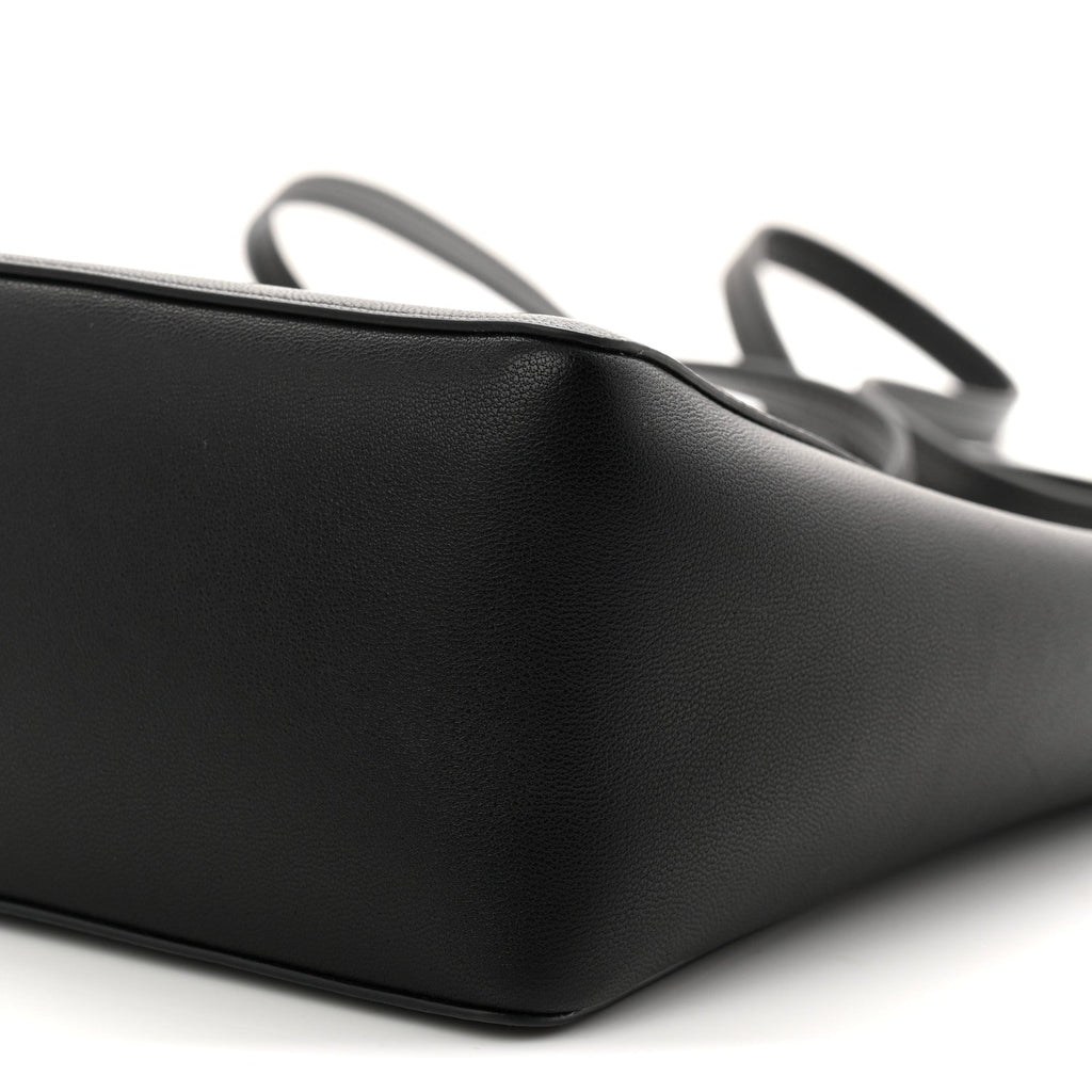 Nappa VLogo Bold Bucket Bag Black