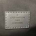 Metallic Lambskin Embossed Monogram Coussin BB Silver