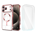 Entronix Bundle Compatible with iPhone 17 Pro - [Magnetic] Luxury Glossy Case & 2 Clear Screen Protectors