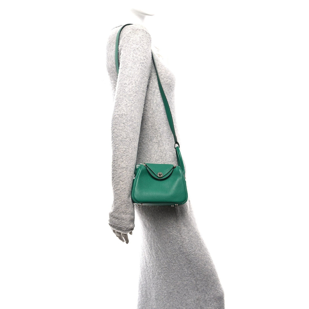 Taurillon Clemence Mini Lindy 20 Vert Vertigo