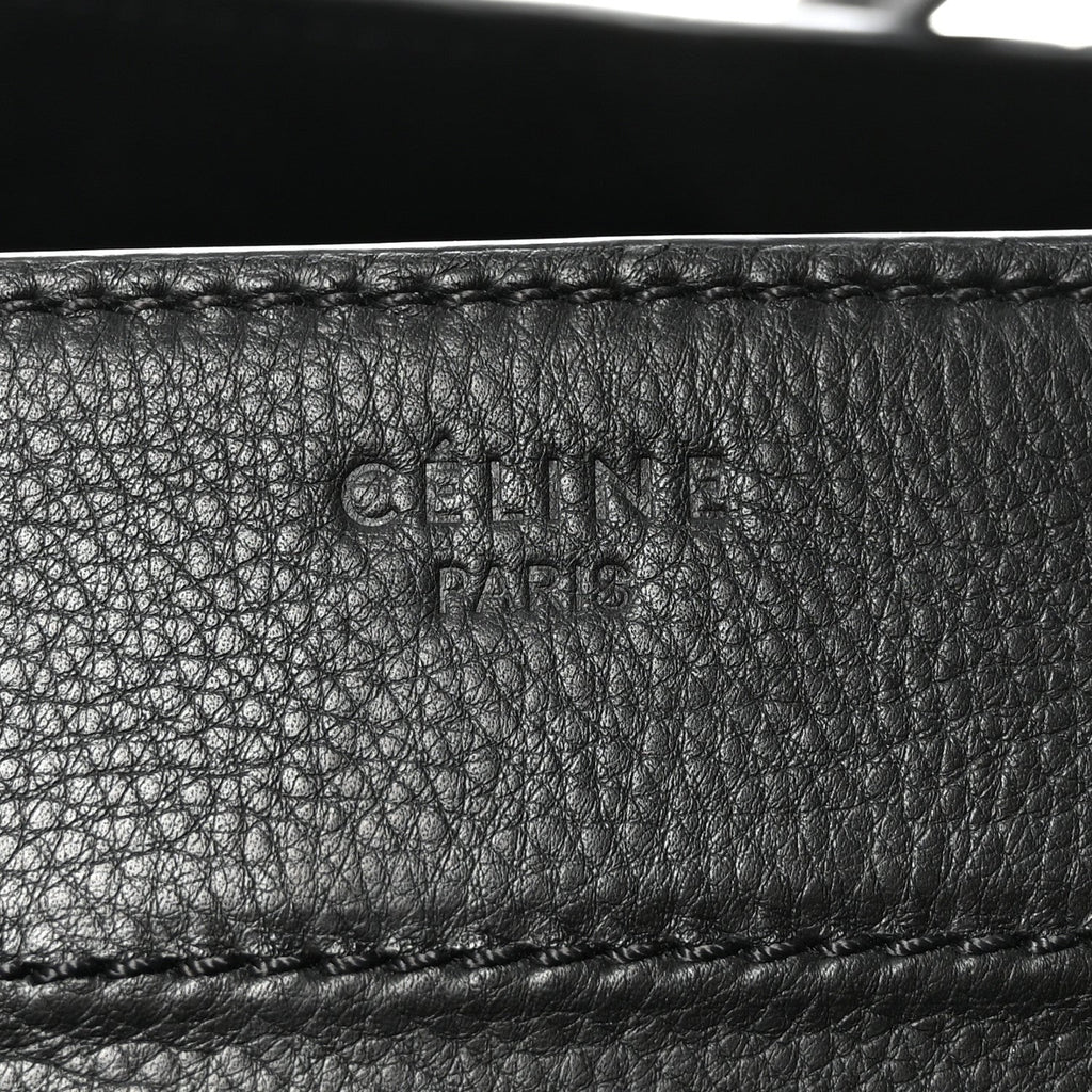 Supple Calfskin Medium Phantom Luggage Black