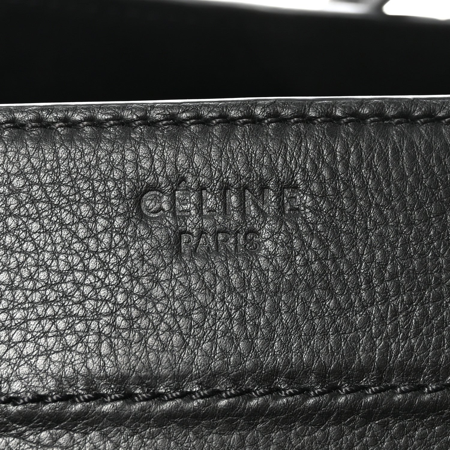 Supple Calfskin Medium Phantom Luggage Black
