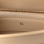 Satinated Calfskin Small 16 Top Handle Bag Nude
