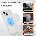 Entronix [Magnetic] Case Compatible with iPhone 15 - [Clear] Triple-Layer Heavy Duty Protection