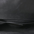 Calfskin Quilted Medium Boy Top Handle Flap Black