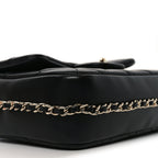 Lambskin Quilted Small My Precious Flap Black