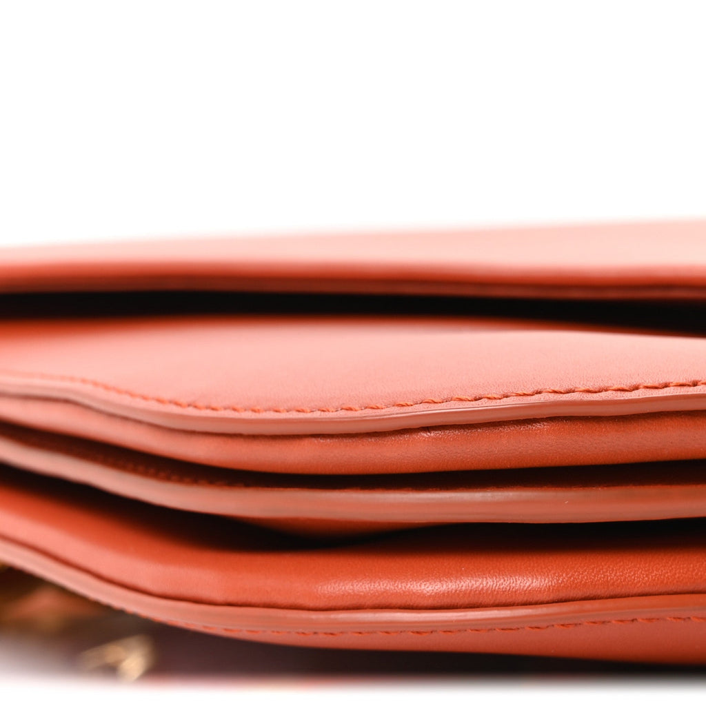Calfskin Mount Envelope Bag Maple
