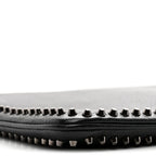 Calfskin Studded Loubiposh Clutch Black