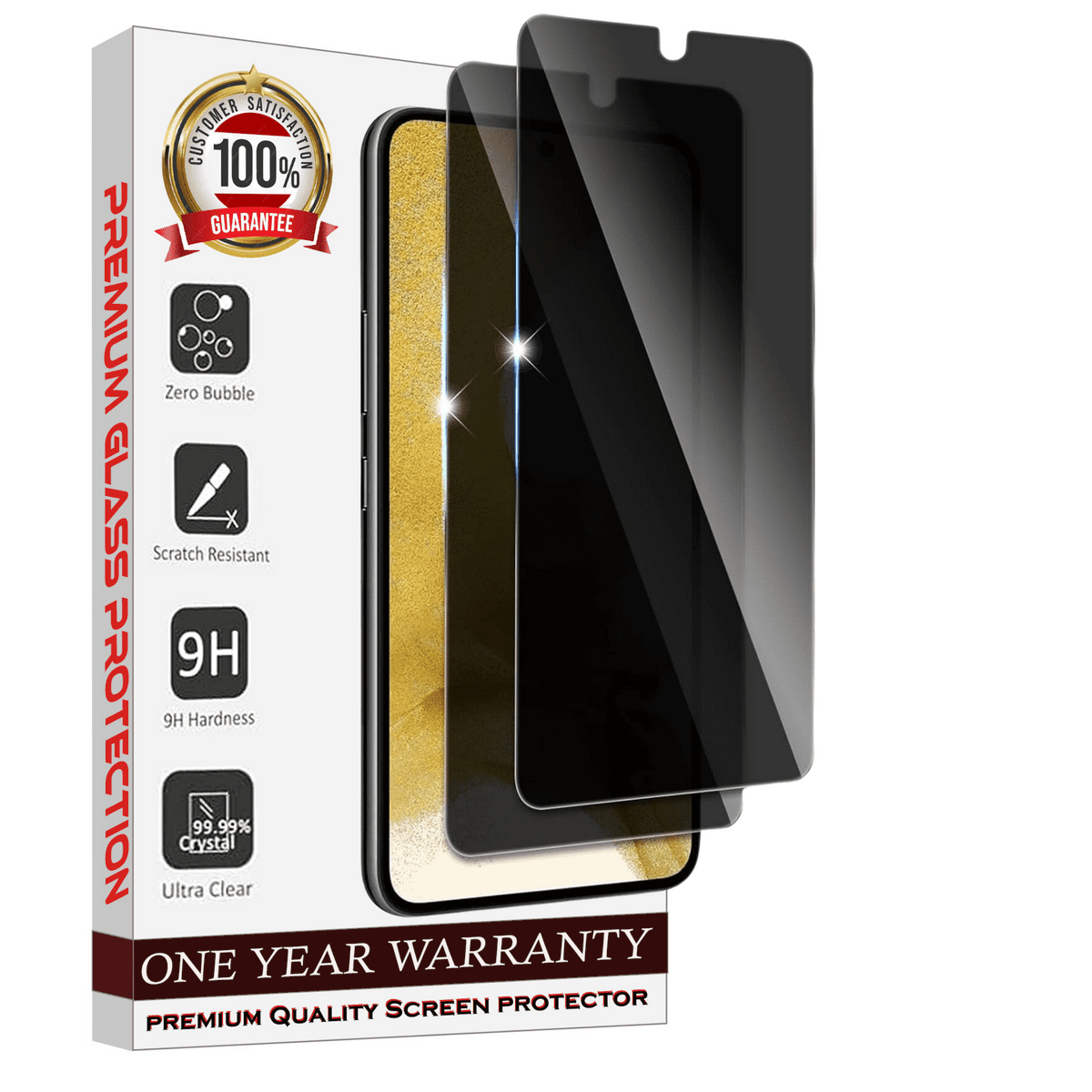 Entronix Anti-Spy Privacy Screen Protector Compatible with Galaxy Note 10 Plus - 2-Piece Combo