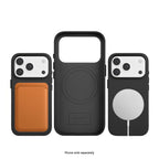 SAHARA - iPhone 17 Pro Case - Vegan Leather MagSafe | Indy Series - Black
