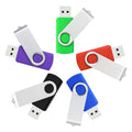 5 Packs 32GB Mix Color USB 2.0 Swivel USB Flash Drives Metal Thumb Drive Memory Stick Jump Drive With Lanyard For Storage And Backup