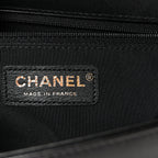 Lambskin Quilted New Medium Boy Flap Black