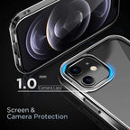 Entronix Case Compatible with iPhone 12/12 Pro - [Hard Back] Thick Clear