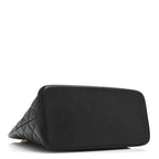 Caviar Quilted Medallion Tote Black