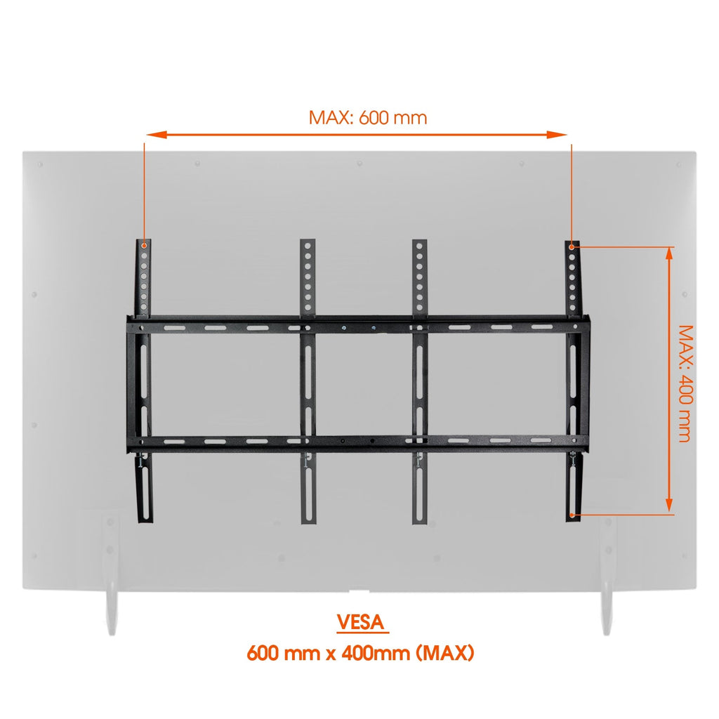 Fixed Wall Mount with Bubble Level for 32-70 Inch  LCD, LED, and Plasma Screens