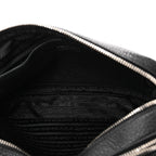 Vitello Daino Soft Camera Crossbody Black