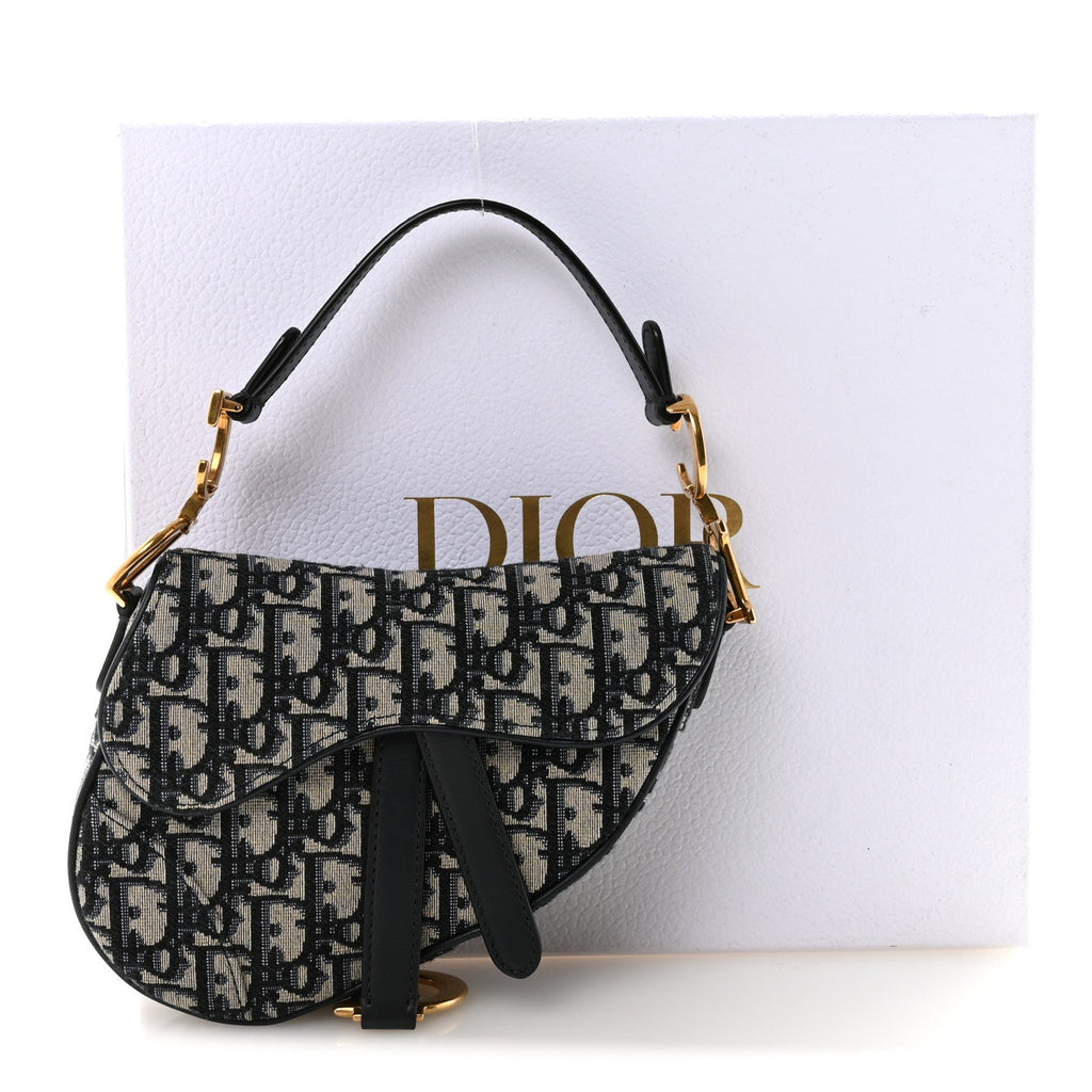 Oblique Mini Saddle Bag Blue