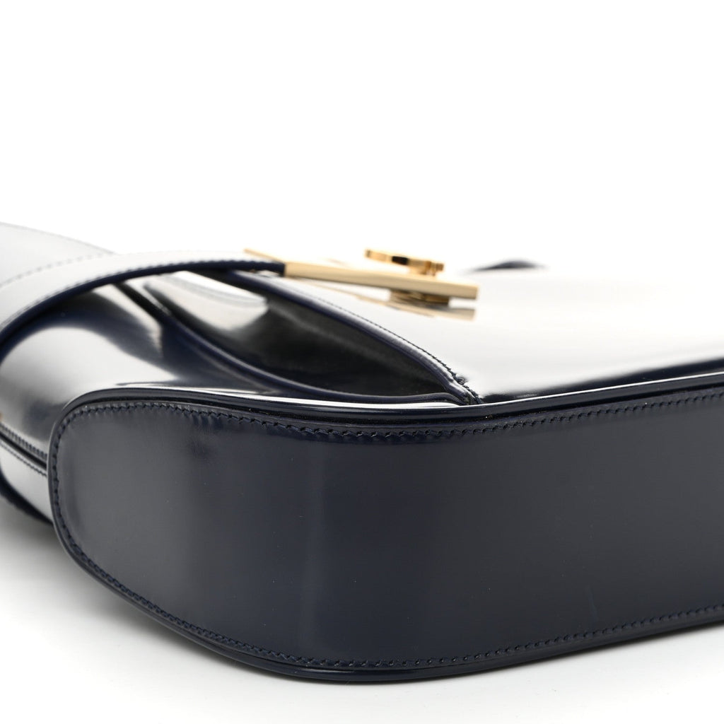 Brushed Calfskin Gancini Hobo Midnight