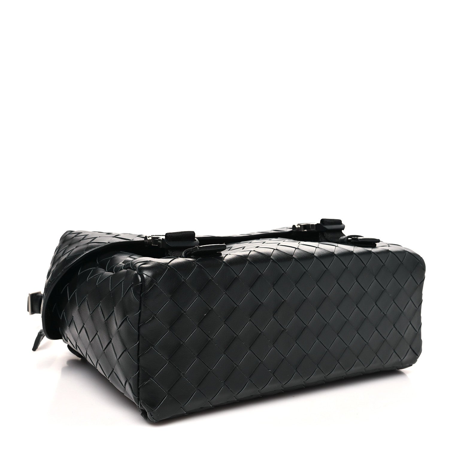 Nappa Intrecciato Postino Messenger Black