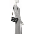 Caviar Quilted Mini Chain Flap Black