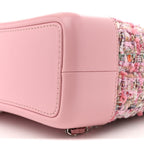 Tweed Calfskin Quilted Gabrielle Backpack Pink