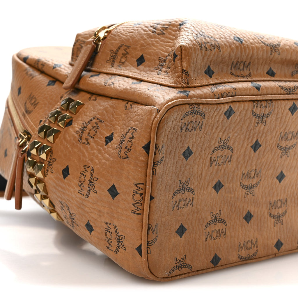 Visetos Small Side Stud Stark Backpack Cognac