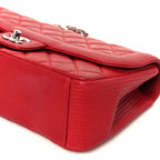 Lambskin Medium Coco Rider Flap Red