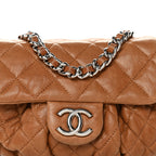 Washed Lambskin Mini Chain Around Messenger Brown