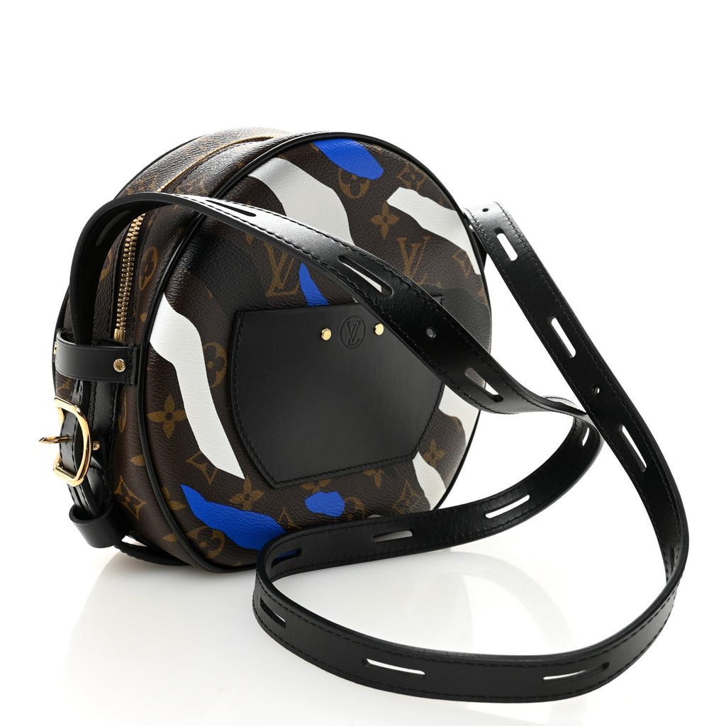 X LOL Monogram Boite Chapeau Souple Blue Silver