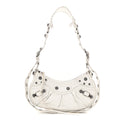 Agneau Arena Le Cagole Shoulder Bag XS Optic White
