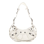 Agneau Arena Le Cagole Shoulder Bag XS Optic White