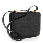 Shiny Caiman Crocodile Constance 23 Black