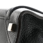 Drummed Calfskin Micro Luggage Black