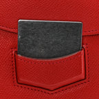 Grained Calfskin Small Trotteur Coquelicot