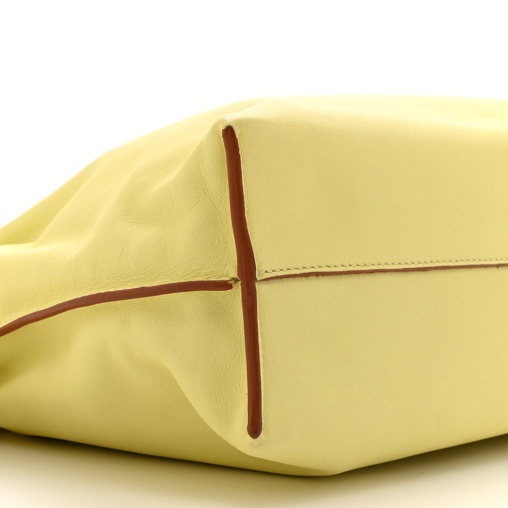 Calfskin Small Flamenco Knot Bag Yellow