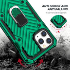 Iphone 12/ Iphone 12 Pro Kickstand Anti-Shock And Anti Falling Case In Green